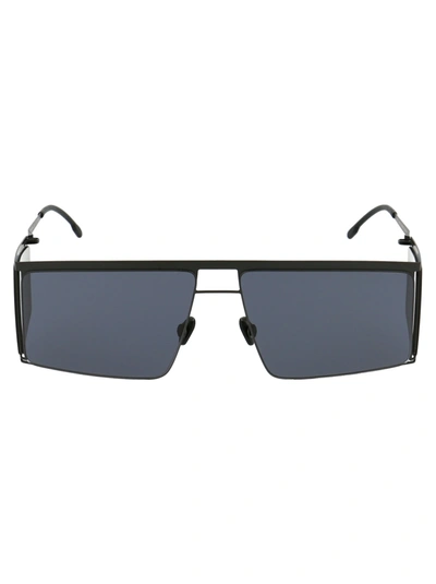 Shop Mykita Hl001 Sunglasses In 868 Black/dark Grey Sides