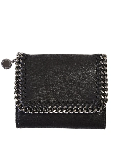 Shop Stella Mccartney Falabella Small Wallet In Black