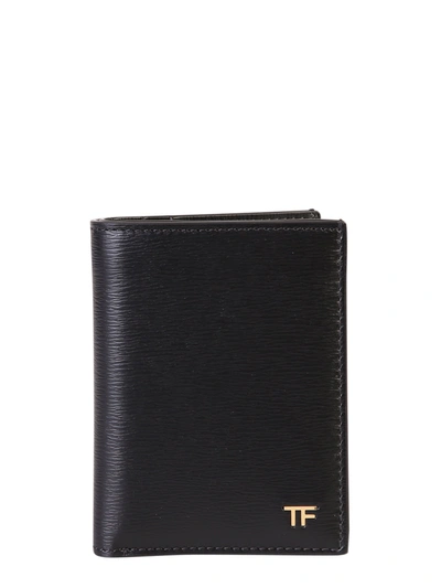 Shop Tom Ford Branded Wallet In Black