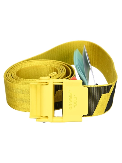 Shop Off-white Off White 2.0 Industrial Belt In Yellow Black