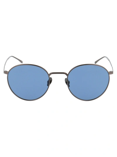 Shop Lacoste L202s Sunglasses In 033 Shiny Ruthenium