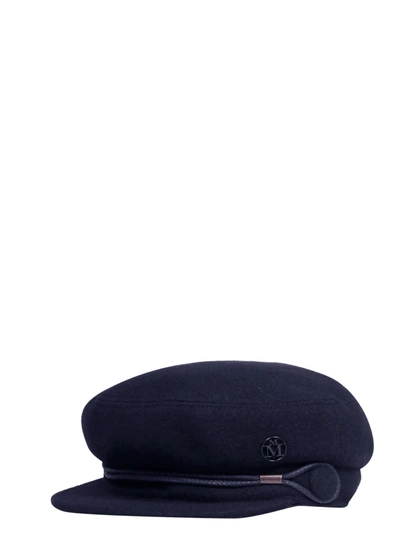 Shop Maison Michel New Abby Hat In Tml Cut & Sew Navy
