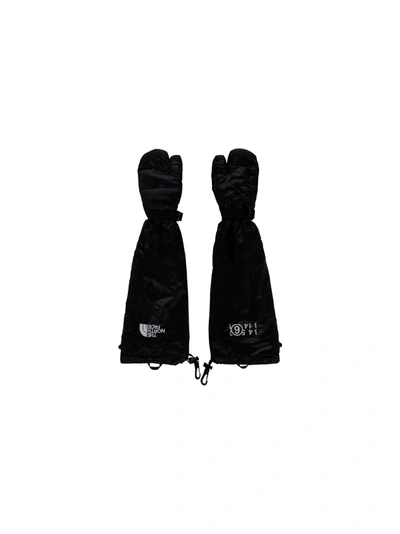 Shop Mm6 Maison Margiela Mm6 X The North Face Gloves In Black