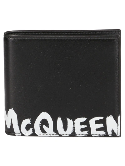 Shop Alexander Mcqueen Wallet In Bianco/nero