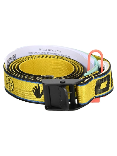 Shop Off-white Off White Mini Industrial Belt In Yellow