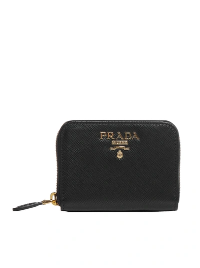 Shop Prada Wallet In Nero