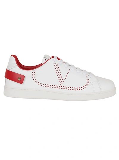 Shop Valentino Sneakers In Bianco