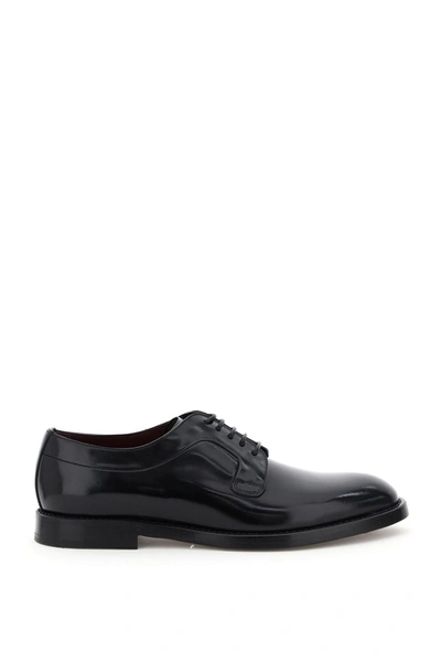 Shop Dolce & Gabbana Giotto Leather Lace-up Shoes