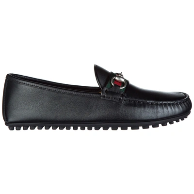 Shop Gucci Skater Moccasins In Nero