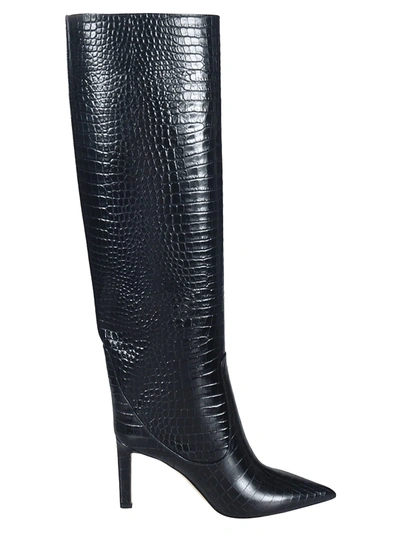 Shop Jimmy Choo Skinned Over-the-knee Boots In Nero