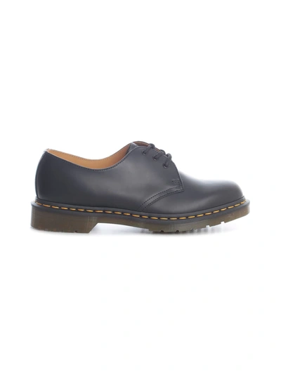 Shop Dr. Martens' 1461 Z Mooth Black Last 59 Lace Up Shoes In Nero