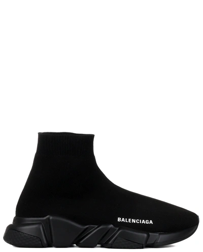 Shop Balenciaga Balengiaga Black Speed Lt Sneakers In Nero
