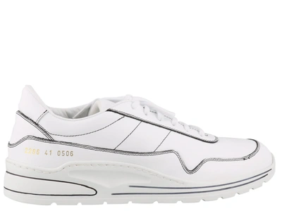 Shop Common Projects Cross Trainer Contrast Sneakers In White