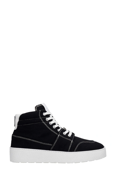 Shop Ami Alexandre Mattiussi Sneakers In Black Wool