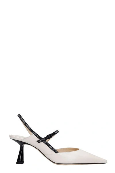 Shop Jimmy Choo Ray 65 Pumps In White Leather