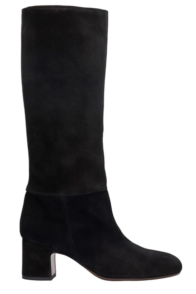 Shop Chie Mihara Nenis High Heels Boots In Black Suede