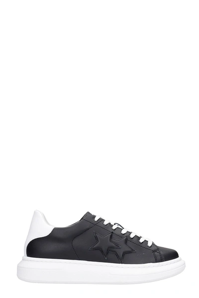 Shop 2star Sneakers In Black Leather