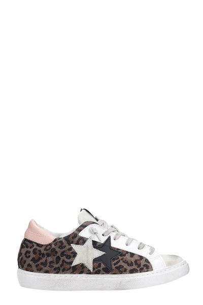 Shop 2star Sneakers In Animalier Leather