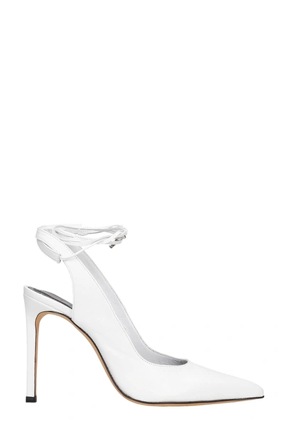 Shop Iro Rech Pumps In White Leather