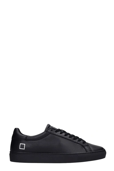 Shop Date Newman Sneakers In Black Leather