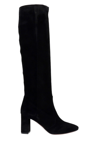 Shop L'autre Chose High Heels Boots In Black Suede