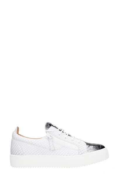 Shop Giuseppe Zanotti Frankie Sneakers In White Suede