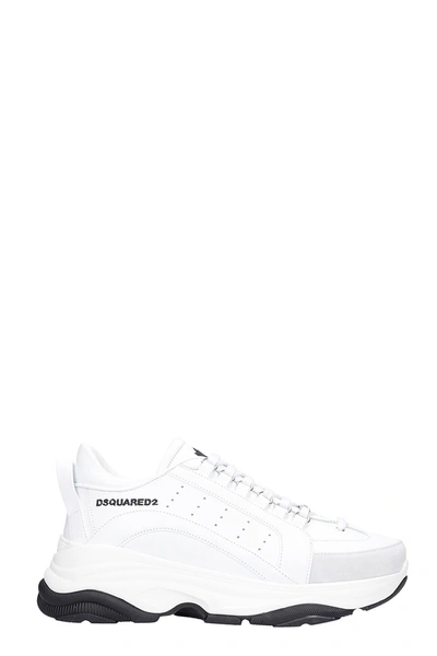 Shop Dsquared2 Bumby 551 Sneakers In White Leather