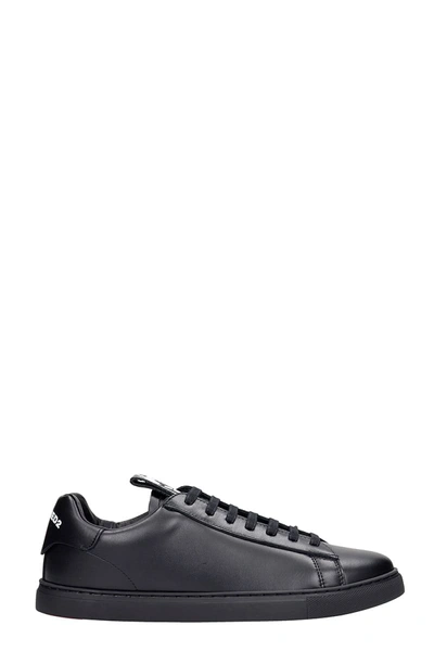 Shop Dsquared2 Evolution Sneakers In Black Leather