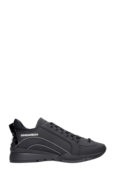 Shop Dsquared2 551 Sneakers In Black Rubber/plasic