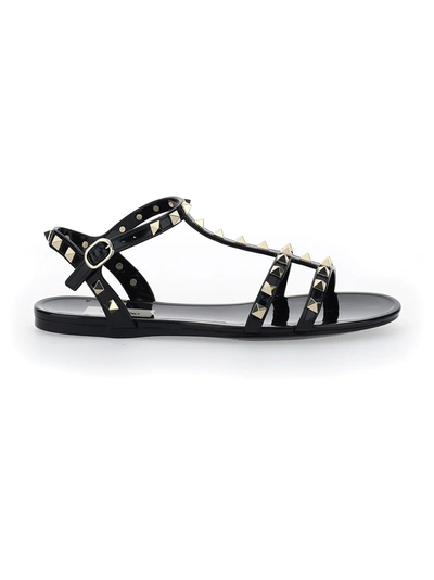 Shop Valentino Sandals In Nero