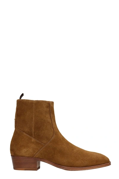 Shop Represent Ankle Boots In Leather Color Suede
