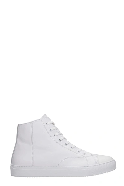 Shop Low Brand Sneakers In White Leather