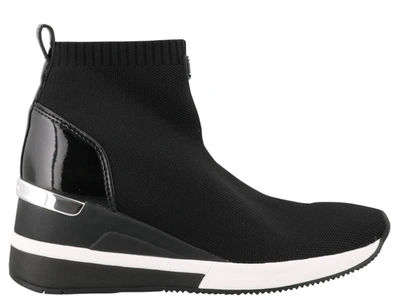 Shop Michael Michael Kors Skyler Sneakers  In Black