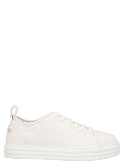 Shop Fendi Ff Shoes In Bianco
