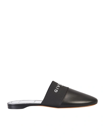 Shop Givenchy Branded Flats In Black
