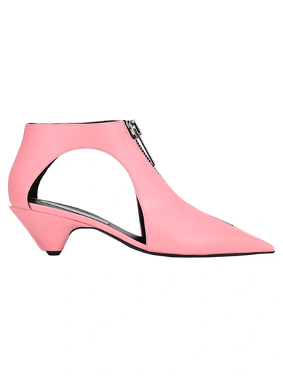 Shop Stella Mccartney Zipit Ankle Boots In Pink