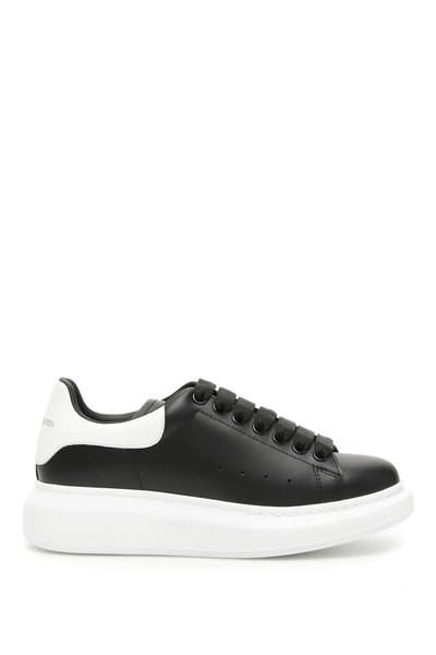 Shop Alexander Mcqueen Oversize Sneakers In Black White (black)