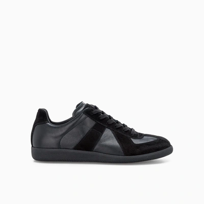 Shop Maison Margiela Martin Margiela Replica Low Top Sneakers In Black