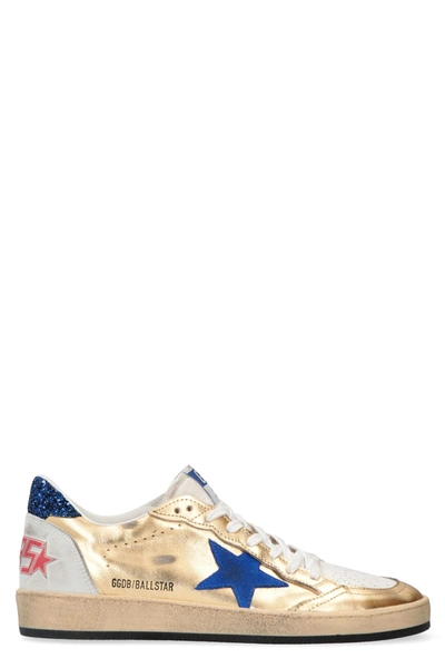 Shop Golden Goose Ball Star Low-top Sneakers In Gold