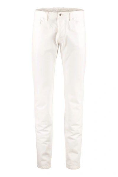 Shop Moncler Genius 5-pocket Jeans In Bianco