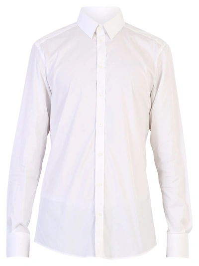 Shop Dolce & Gabbana White Stretch Shirt In Bianco