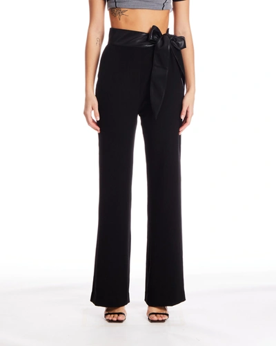 Shop Nanushka Cecilia Pants In Black