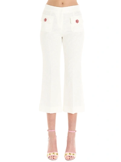 Shop Dolce & Gabbana Pants In Bianco