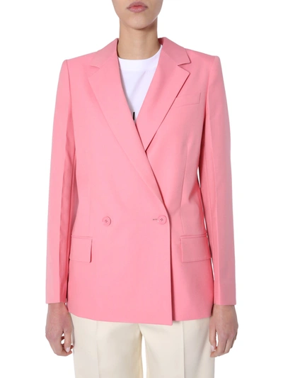Shop Givenchy Double-breasted Jacket In Rosa