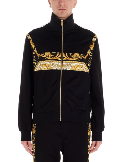 Shop Versace Heritage Sweatshirt In Nero/oro