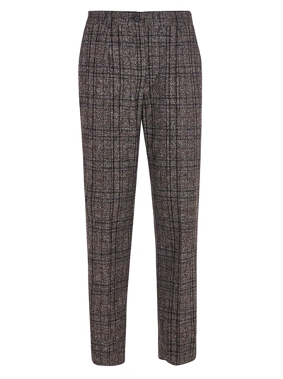 Shop Dolce & Gabbana Check Cropped Trousers