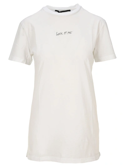 Shop Haider Ackermann Look At Me T-shirt In White