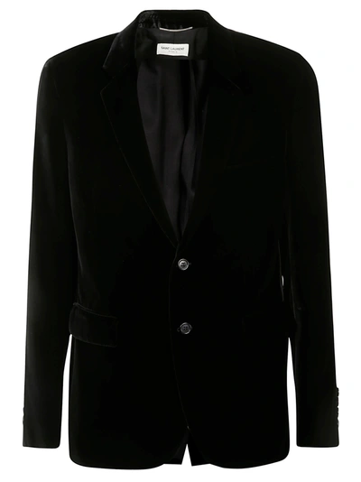 Shop Saint Laurent Single-breasted Two-button Blazer In Nero
