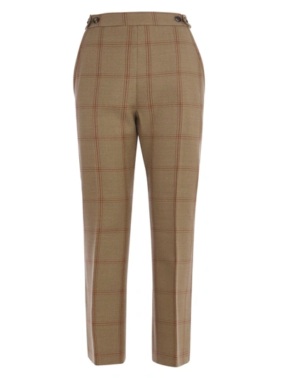 Shop Marni Cropped Check Trousers