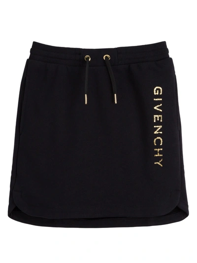 Shop Givenchy Skirt With Logo In Black